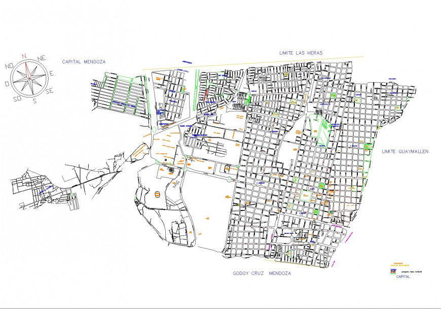 Jurmany map plan detail dwg file