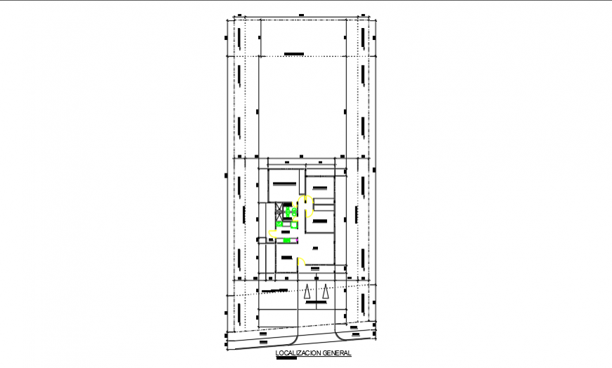 Key plan layout of preliminary housing design drawing