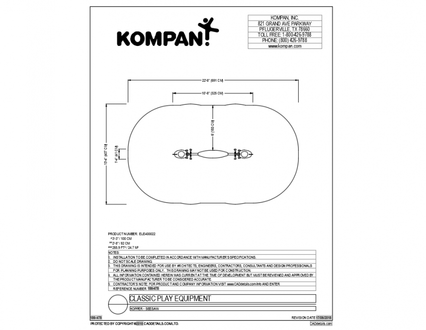 Kid's garden classical play equipment cad drawing dwg file