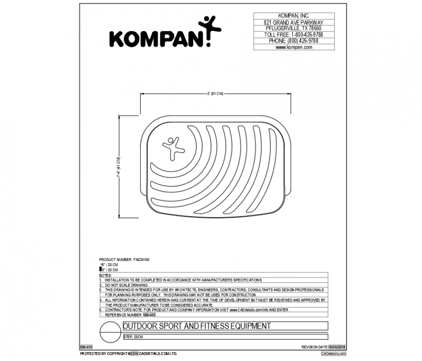 Kids play and fitness equipment of garden dwg file