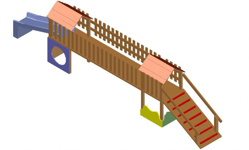 Kids play area and games 2d detailing dwg file