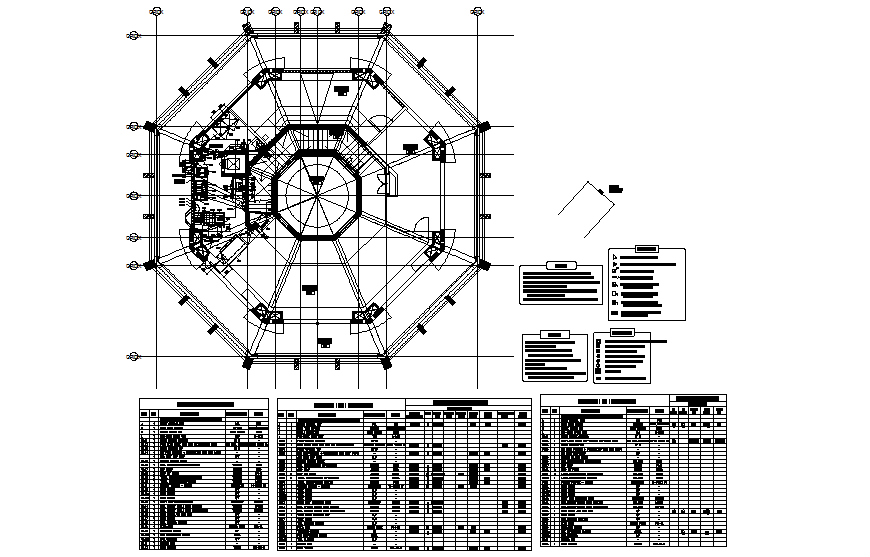 Kids restaurant architecture layout plan details dwg file