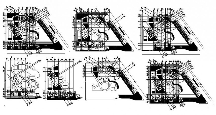 Kinder garden project details drawings 2d view autocad file
