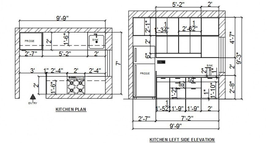 kitchech drawing cad file