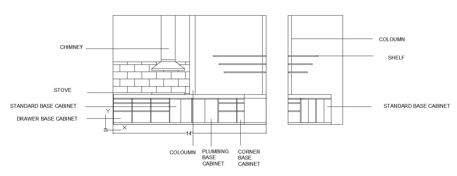kitchen details Free CAD Block