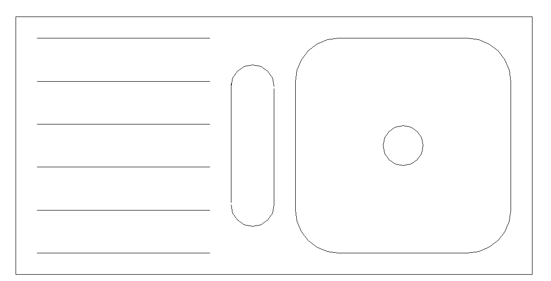 kitchen sink cad 2D block detail