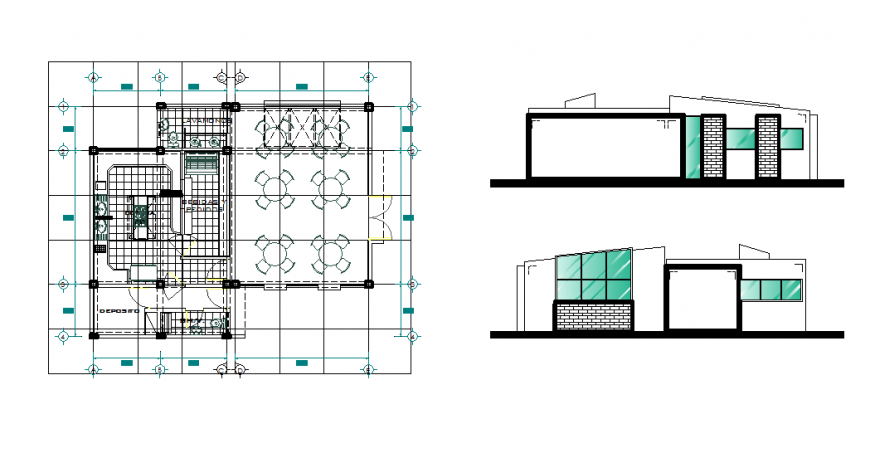 Kitchen & Dining Area Detail Lay-out & Elevation Detail