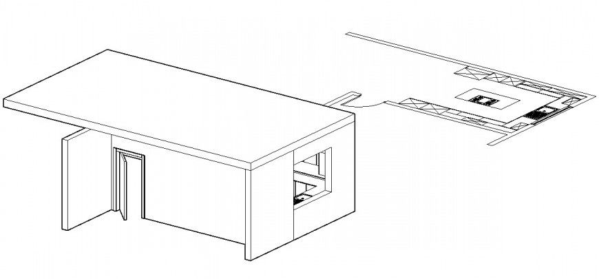 Kitchen blocks detail 2d view CAD structure layout file in dwg format