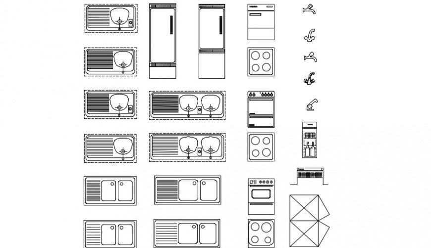 Kitchen cad blocks dwg file