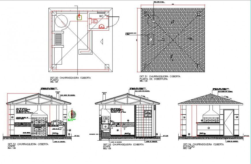 Kitchen chamber detail drawing in dwg AutoCAD file.
