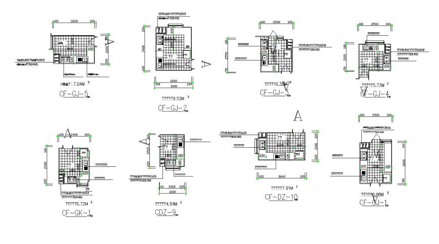 Kitchen construction drawings detail elevation and plan autocad file