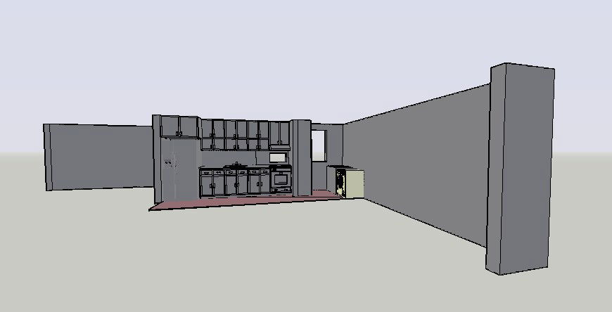Kitchen drawings detail 3d model autocad file
