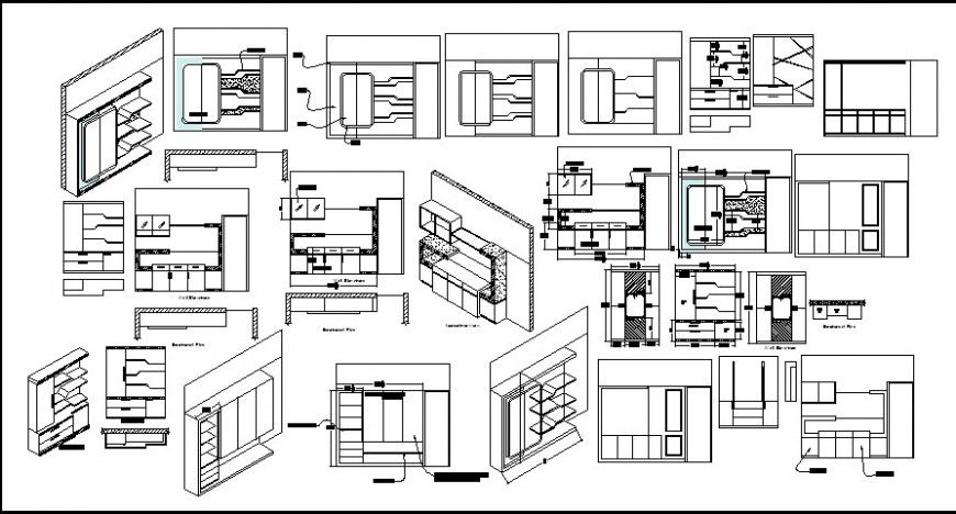 Kitchen furniture 3d model design file
