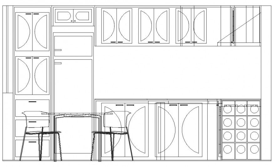 Kitchen interior project detailing