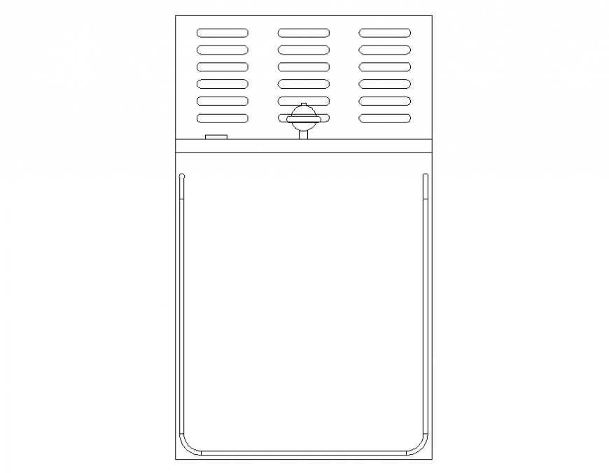 Kitchen platform plan layout file
