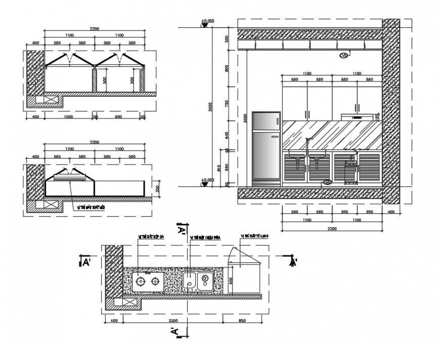 kitchen project detail cad file