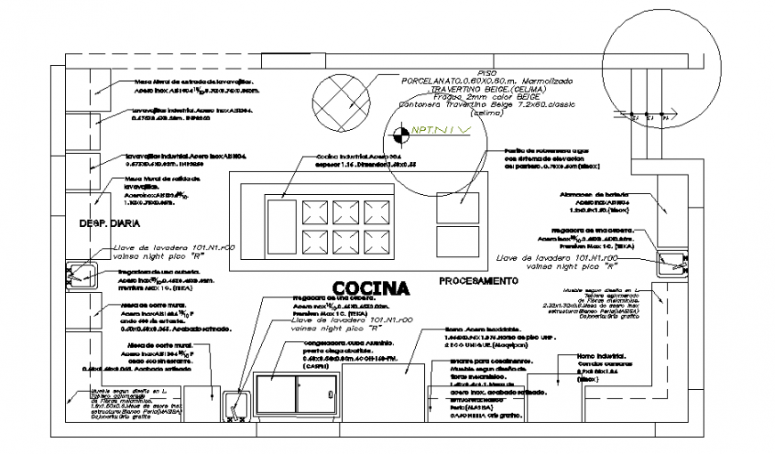 Kitchen restaurant autocad file