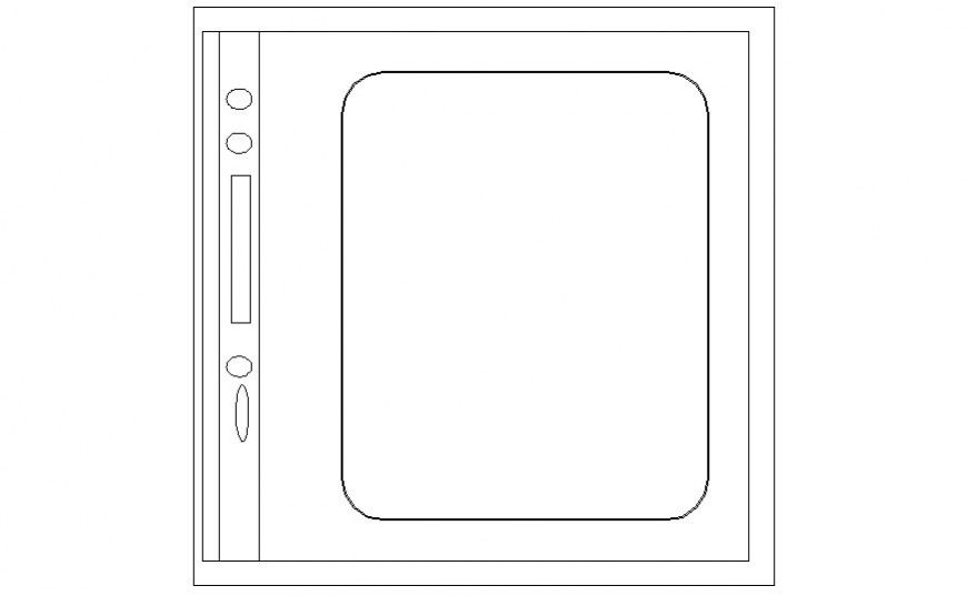 Kitchen sink blocks detail elevation drawing in autocad