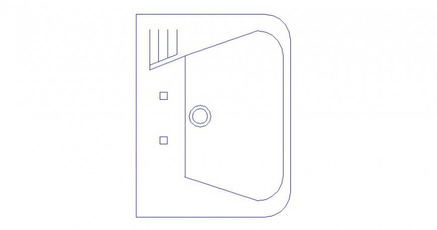 Kitchen sink top view elevation cad block details dwg file