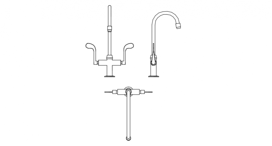 Kitchen tap front model detail