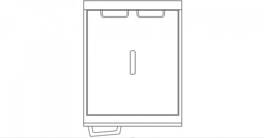 Kitchen tray details 2d view elevation AutoCAD software file