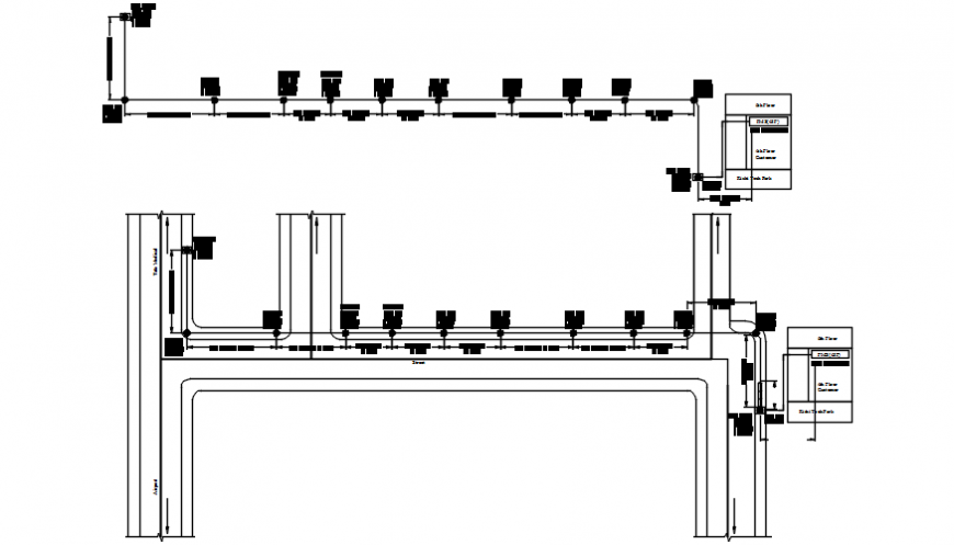 KUBF Built drawing for OFC electrical laying cad drawing details dwg file