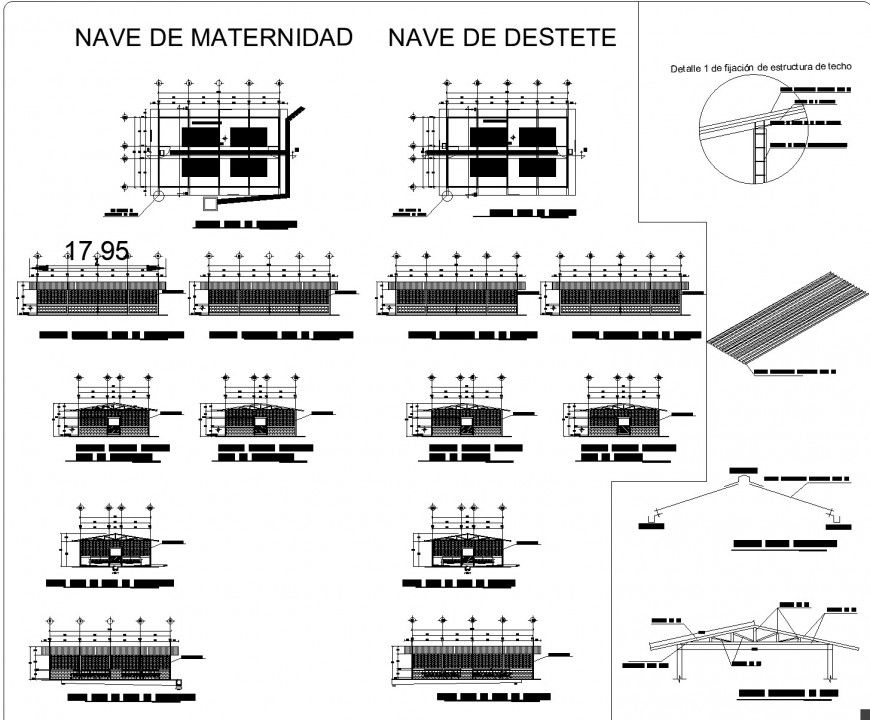 Lab foundation plan, elevation and section autocad file