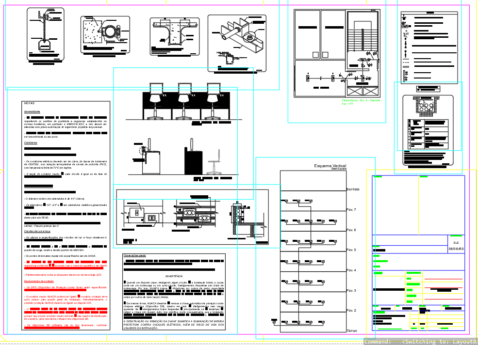 laboratory constructions and interiors details drawings in autocad dwg files