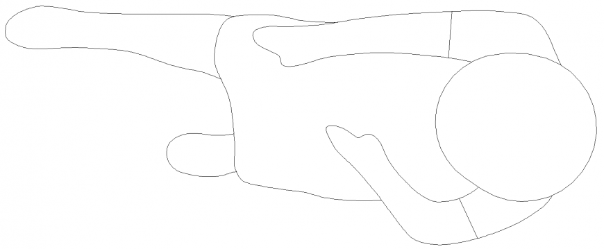 Lady plan detail dwg file.