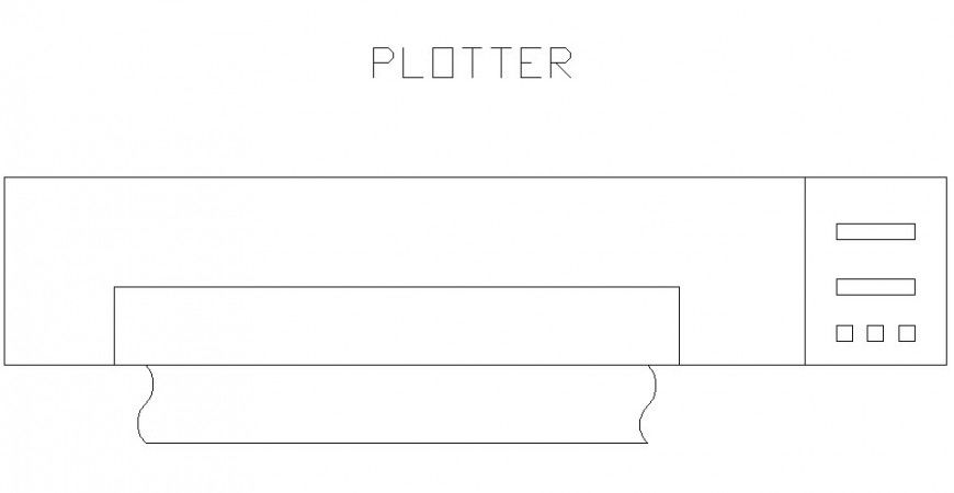 Lamination machine detail 2d view layout CAD blocks layout file in dwg format