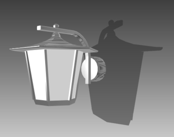 3d Wall Mounted Lamp Design Max File