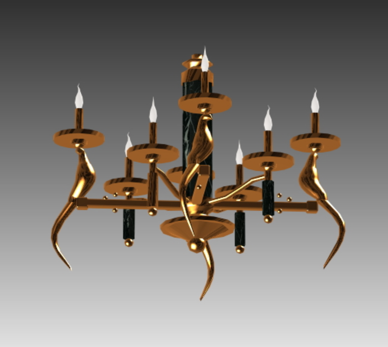 3d Candle Lamp Design Free Download Max File