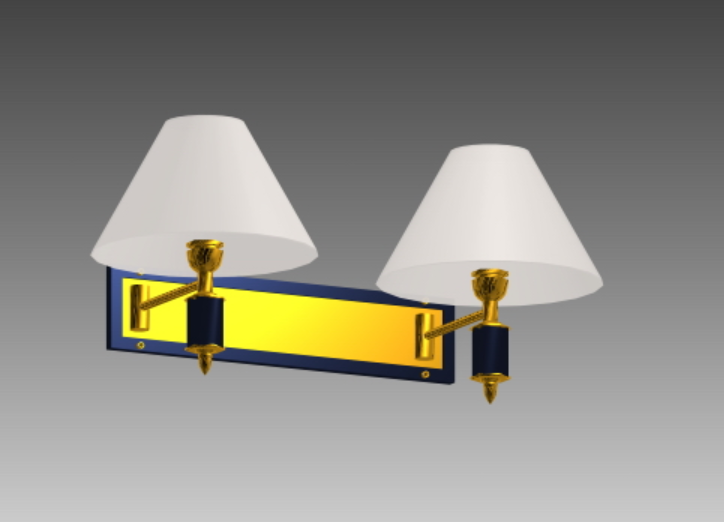 Wall Mounted Lamp Design Max File