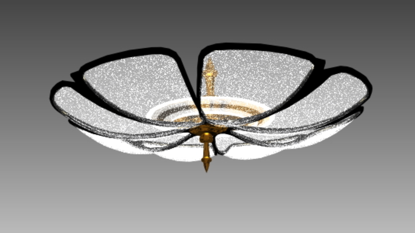 3D ceiling lamp design 3ds Max file for home and office lighting