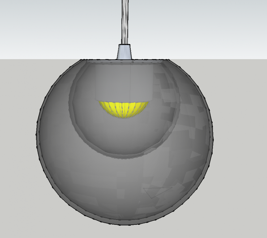 Lamp 3d drawing in skp file.