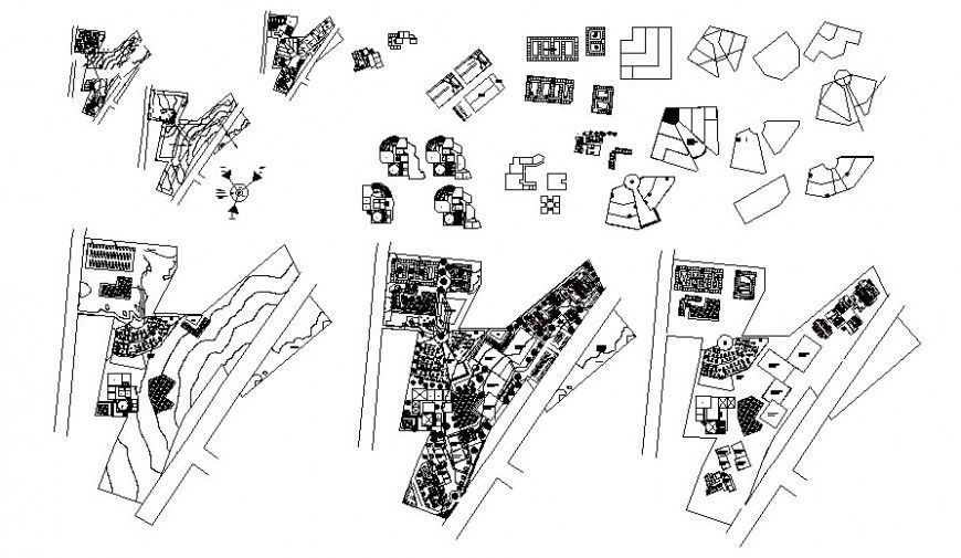 Landscaping and area details are shown in autocad drawings