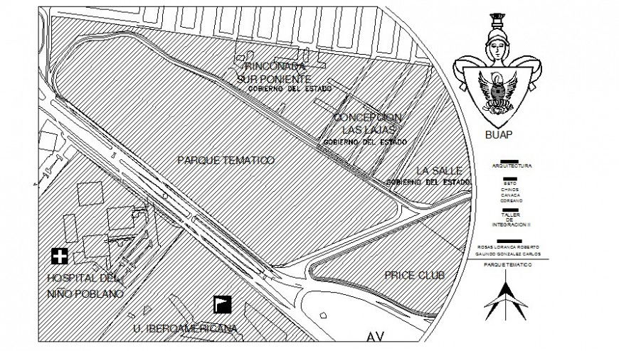 Landscaping area detailing 2d drawing in autocad software