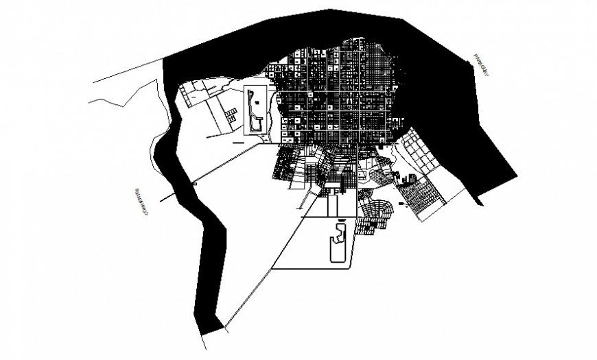 Landscaping area details 2d view drawings autocad file
