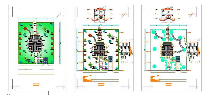 Landscaping Layout design drawing of house design