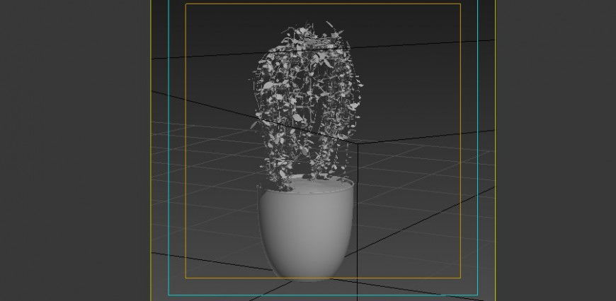 Landscaping plant block detail 3d model layout revit file
