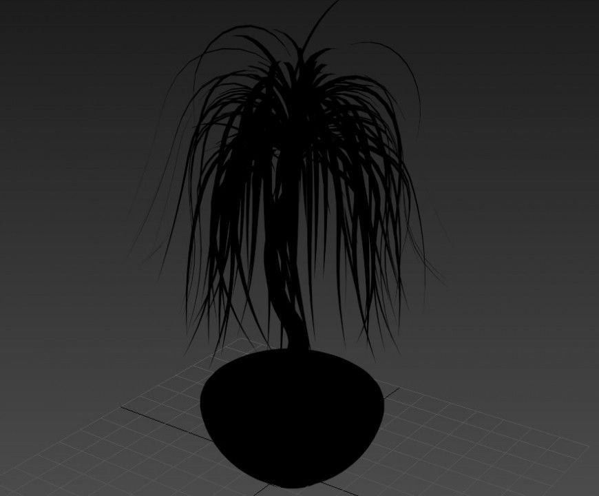 Landscaping plants detail 3d model layout 3d max file