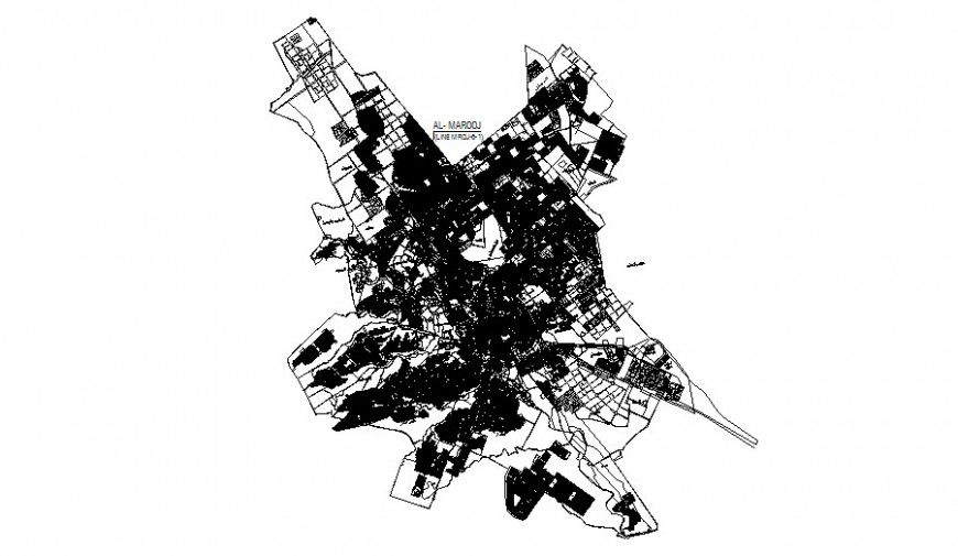 Landscaping topographical area details 2d view autocad file