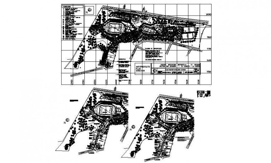 Landscaping units details drawing a plan in AutoCAD