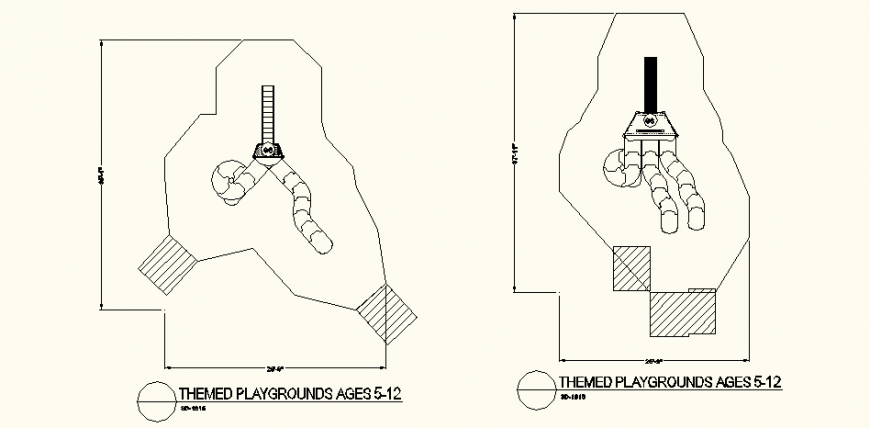Large area themed park detail layout file