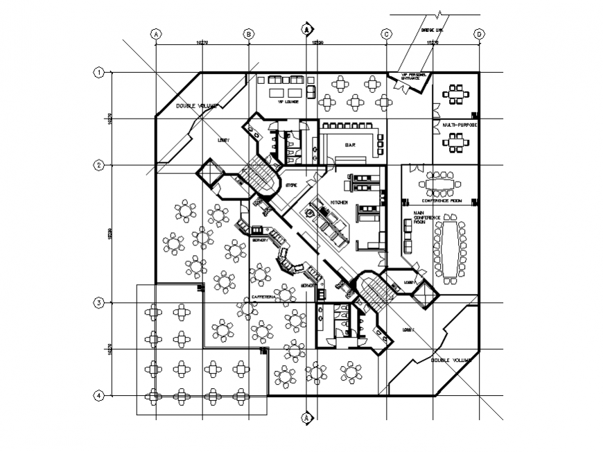 Large catering hostel kitchen layout plan cad drawing details dwg file