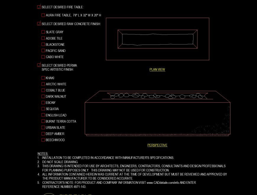 Large rectangle shape planter drawing in dwg file.