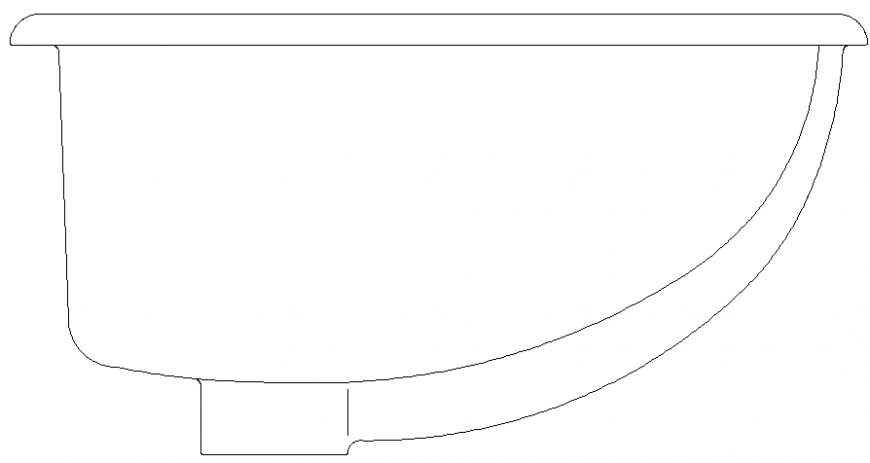 Large size Counter top elevation detail drawing in dwg file.