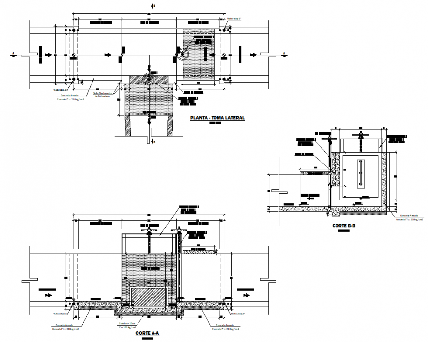 Lateral plant plan and section layout file