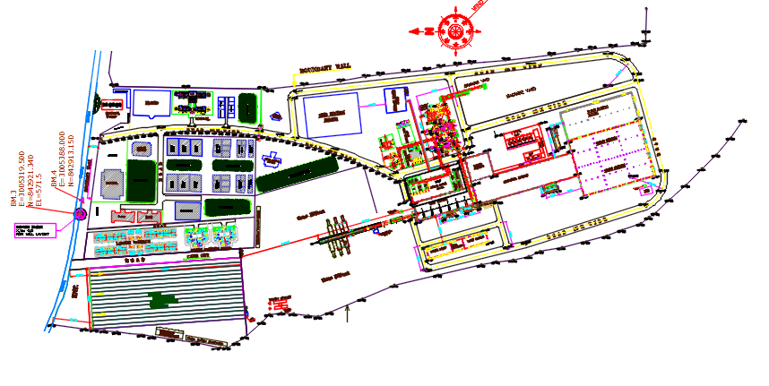 layout plan of co ordinates