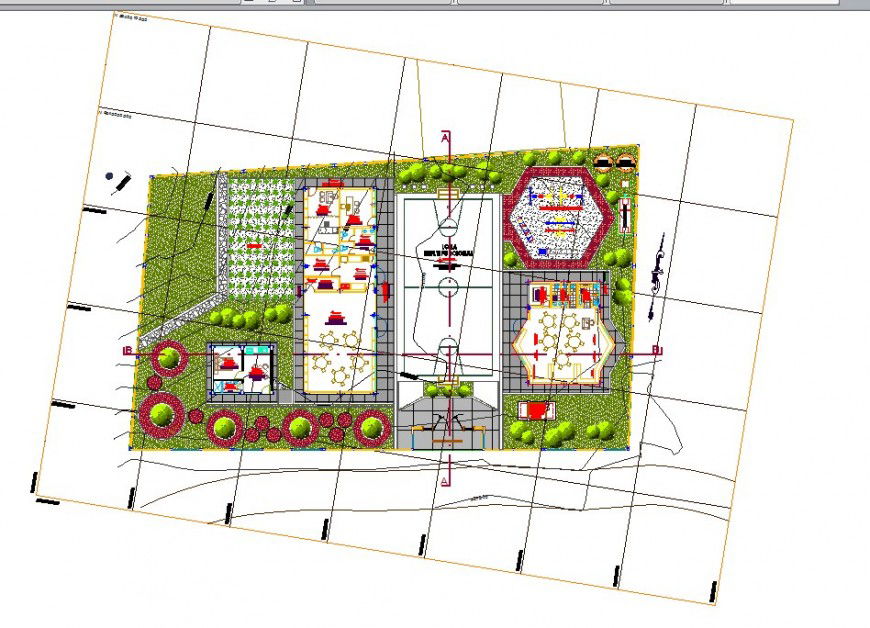 Layout commercial and residential plan autocad file